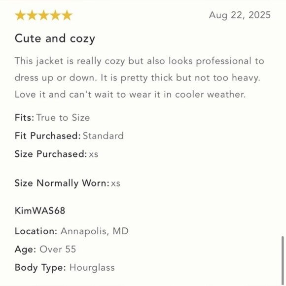 NWT Size SP - NVLT Knit Topstitch Jacket - Picture 14 of 16